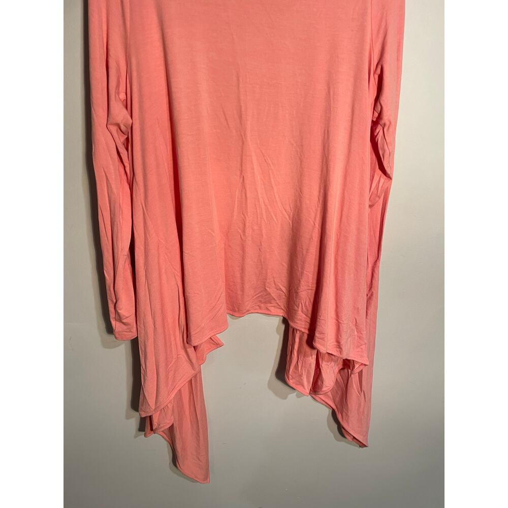 J.Jill Wearever Collection Open Waterfall Front Cardigan in Apricot Size Large - Picture 8 of 11